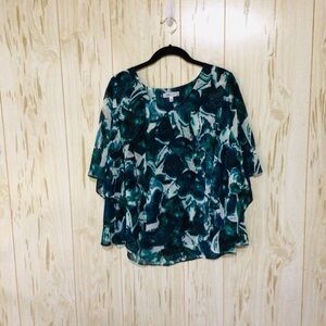 Jennifer Lopez Flowy Batwing Sleeves Blouse XS